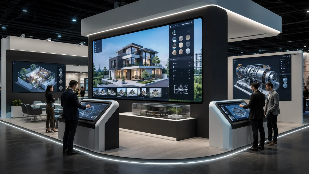 Visualización 3D interactiva para ventas, ferias y equipos comerciales